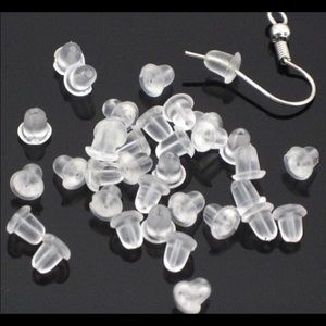 Box of 1000 Clear Earring Backers